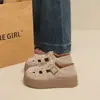 Sandálias Romanas Baotou para Uso Externo de Verão Feminino Nova Plataforma de Solado Grosso Slip-On Preguiçoso Sapatos Birkenstock Tamanho Familiar 34-41