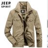 Ropa Informal para Hombre Jeep Primavera y Otoño Nueva Moda Solapa Casual para Hombre Múltiples Bolsillos Chaqueta de Moda Top 2676