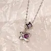 Collar de Estrella Cintura Pequeña para Mujer Ins Nicho Nuevo Estilo Minimalista Collar de Flor Rosa Cadena para Suéter para Estudiantes Mujeres Moderno