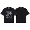 Erd Melancólico Rico Segunda Generación Nuevo Holgado Casual Belleza Tendencia Nicho Marca de Tendencia Estampado Cuello Redondo Manga Corta Colección de Camisetas para Hombres y Mujeres