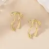 Pendientes Europeos y Americanos de Lazo con Borla Larga para Mujer Pendientes Nuevo Elegante Diseño de Nicho Dulce Simple Distintivos