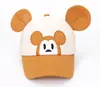 Versión coreana de la nueva gorra de red con oso gorra de béisbol para niños linda caricatura sombrero para el sol comercio exterior niño gorra de red al por mayor T520