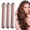 Popular Set de Tres Piezas de Rizadores sin Calor para el Cabello con Goma Gruesa, Herramienta Fácil de Usar para Rizos Grandes y Perezosos