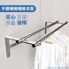 Barra de Ropa de Acero Inoxidable para Balcón Fija Pared Exterior Colgador de Ropa Pared Exterior Ventana Barra de Ropa Pared Barra de Ropa