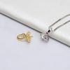 Pingente de Prata S925 Cabeça Baotou 9-12 Colar Feminino Corrente Clavicular Pingente de Pérola Suporte Vazio Acessórios de Joalheria DIY Coreano 765