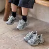 Nuevos Zapatos Deportivos de Doble Malla para Niños Otoño 2026, Modernos de Doble Cordón Ligeros y Versátiles Transpirables Zapatos de Papá para Niños y Niñas