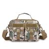 Bolsa de Ombro Único, Bolsa Transversal Multifuncional com Carregamento USB, Mochila Camuflada Militar, Bolsa para Viagem e Ciclismo, Bolsa Transversal Camuflada
