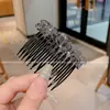 Peine de Alta Gama Brillante con Pedrería Suave y Delicada para Arreglar el Cabello Suelto, Pinza para el Cabello sin Costuras, Accesorio Dulce Simple y Versátil