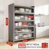 Novo Rack de Armazenamento para Cozinha, Armário de Armazenamento Multicamadas de Chão, Multifuncional para Micro-ondas, Aparador, Armário, Armário de Armazenamento