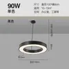 Lámpara Colgante Circular Hueca LED para Oficina, Iluminación Artística Circular para Gimnasio y Supermercado, Luz Decorativa Minimalista Moderna para Tienda