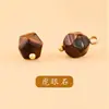 Botões Geométricos Naturais de Jade em Formato de Diamante Cor Olho de Gato Botões Pequenos Botões para Roupa Tang Dinastia Tang Cheongsam Botões para Camisa Botões Decorativos