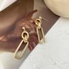 Aretes de metal texturizado de moda de lujo ligero 2021 nuevos aretes de estilo frío de moda para mujer moda de verano aretes Dongdaemun