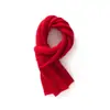 Bufanda de Cachemira Calada de Color Sólido, Calentador de Cuello Largo de Cachemira Tejido Cálido para Otoño e Invierno, Regalo Individual