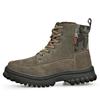 Botas de Algodão Acolchoadas Quentes de Inverno com Pelo Integrado Campo de Neve Sapatos de Algodão do Nordeste Couro Bovino Exterior Antiderrapante Lã À Prova de Frio Martin
