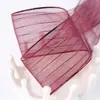 Empaque para Ramo Cinta de Organza Transparente Fabricante Cinta de Organza Rayada al por Mayor Cinta de Moño para Accesorios de Cabello Hechos a Mano