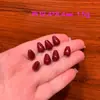 Pendente Natural de Areia Roxo Dourada de Alto Teor em Formato de Gota Pequena Acessório de Pingente para Colar Cinábrio Vermelho Pingente de Gota Venda por Atacado