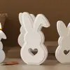 Amapola Pascua Puntada Conejo Molde de Silicona DIY Vela de Aromaterapia Recuerdo Adorno de Conejito Molde de Yeso