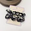 Diademas de Perlas de Alta Gama, Cuerdas Elásticas de Satén para el Cabello, Diademas Elegantes para Niñas Que No Dañan el Cabello, Scrunchies al por Mayor
