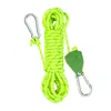 Tensionador de Corda de Vento para Barraca, Fivela de Polia de Corda Espessa à Prova de Vento, Ajustador Automático, Conjunto de Corda Refletiva