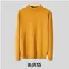 Suéter Pulôver Simples Retrô Japonês 2026 Gola Alta Meia Manga Solto Versátil Casual Top Camisa Camada Base Quente Macia