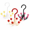 Gancho giratório de seis garras, design inspirado na dopamina, para uso doméstico, adequado para pendurar roupas, lingerie e acessórios; um gancho multifuncional para chapéus e bolsas