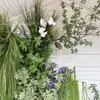 Plantas Verdes Artificiais, Flores Artificiais Verdes, Decoração de Cena de Casamento, Decorações Falsas, Plantas, Árvores, Nandina, Arranjos de Casamento