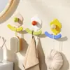 Gancho Adhesivo Fuerte para Baño Sin Taladro para Uso Doméstico, Gancho Pegajoso Resistente Montado en la Pared Creativo para Almacenamiento de Toallas