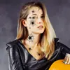 Tatuagens Adesivas de Aranha Amazon Transfronteiriça Halloween Festa de Feriado Dança Rosto Temporário Braço Adesivos de Tatuagem