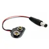 Direto da fábrica 13,5 cm tipo T fivela de cobre preto fivela de bateria de 9 volts linha de conexão de energia da bateria