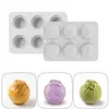Molde de Silicona de Nuevo Modelo Transfronterizo de 6 Cavidades para Hornear Mousse Francés, de Grado Alimenticio, Resistente a Altas Temperaturas, Molde para Pastel de Chocolate