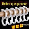 Gancho universal em forma de S doméstico à prova de vento posição de cartão anti-queda multifuncional sem perfuração guarda-roupa cozinha gancho pequeno