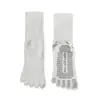 Calcetines Especiales para Yoga Pilates Cortos Transpirables Antideslizantes de Cinco Dedos Verano Sin Talón Calcetines Profesionales Deportivos de Fitness para Piso