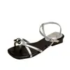 Sandalias Romanas de Tira Fina Estilo Hada con Tacón Grueso para Mujer, Tacón Bajo, Nuevas de Verano de Moda con Tira Única