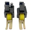 Pie prensatelas de rodillo de plástico para cremallera de máquina de coser plana universal para ropa gruesa y fina de plumón, algodón, cuero, ruedas de máquina de coser industrial, pie prensatelas
