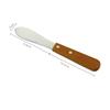 Cuchillo de mantequilla con mango de madera creativo, cuchillo de comida occidental con dientes, cuchillo para queso, cuchillo para mermelada, cuchillo para mantequilla, herramientas para hornear