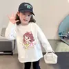 Camiseta de Manga Larga para Niña 2026 Nuevo Top de Otoño Infantil 100% Algodón Conjunto de Otoño para Niños Mayores Camiseta Básica de Cuello Redondo