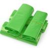 Bolsa de plástico verde fresca, tamaño grande y mediano, tamaño pequeño, opaca, gruesa, portátil, bolsa de compras, 100 piezas por paquete