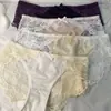 Bragas de Encaje Triángulo Pure Desire para Mujer, Verano Sexy de Cintura Baja con Entrepierna de Seda Hueca Transpirable de Satén 6043