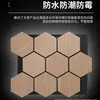 Fabricante Atacadista Personalizado Transfronteiriço Especializado em Painéis Acústicos de Feltro Hexagonal com Textura de Madeira, Painéis Acústicos para Salas de Piano, Paredes de Fundo de Cinema