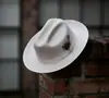 Moda transfronteriza retro Sombrero de copa británico versátil sombrero de fieltro de lana pura