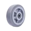 Roda de Borracha TPR de Alta Resistência 3/4/6/8 Polegadas Carrinho de Mão de Plataforma Roda Giratória para Malas de Voo Acessórios Rodas