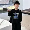 Ropa para niños 100% algodón puro camiseta de manga larga estilo otoño ropa para niño pequeño top casual de otoño para niños super estiloso