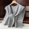 Primavera e Outono Novo Feminino Cor Sólida Cashmere Xale Exterior Cachecol Ombro Coreia do Sul 100 Lã Moda Capa Capa