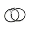 Pendientes Europeos y Americanos Transfronterizos Exagerados Aguja de Plata S925 Pendientes de Aro Lisos Nicho Lujo Ligero Pendientes de Alta Gama Estilo Minimalista Joyería