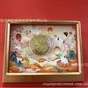 Novo conjunto de exibição de bolos da lua com folha de ouro para o Festival do Meio do Outono, perfeito como presente para família e amigos, um presente corporativo ou um item promocional; diretamente do fabricante