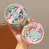 Elásticos de Cabelo Infantis de Alta Elasticidade Não Machucam o Cabelo Anéis Coloridos de Tecido de Fio Atoalhado Acessórios de Cabelo Elásticos para Meninas Cordas de Cabelo Elásticos de Cabelo para Bebês Acessórios de Cabeça