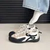 Zapatos casuales de bloques de color, nuevos zapatos de suela blanda 2026 moda estilo coreano, zapatillas de entrenamiento alemanas para jóvenes mujeres, patchwork de otoño