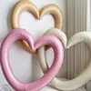 Estilo Ins Laço Doce Coração Vazado Decoração de Festa de Aniversário Balão de Confissão Dia dos Namorados