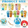 Adornos de Árbol de Verano, Decoraciones de Playa, Colgantes de Chanclas, Decoraciones de Chanclas, Chanclas de Playa Estilo Granja, Madera de Verano
