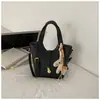 Bolsa de mão minimalista de nicho de alta moda estilo coreano para mulheres, nova bolsa tiracolo tipo balde casual e moderna da primavera de 2026